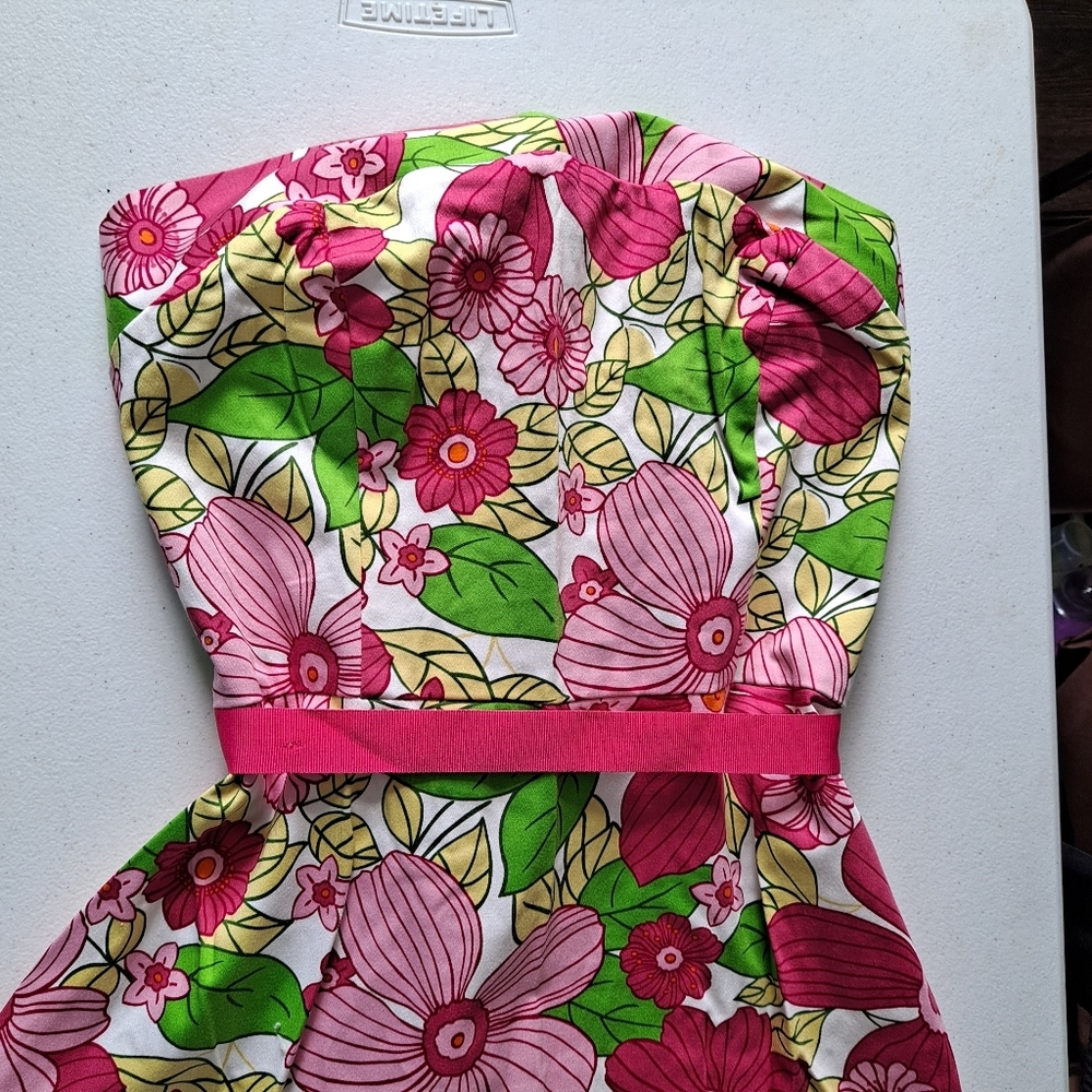 D.B.Y Vintage Pink Floral Dress - Picture 2 of 7
